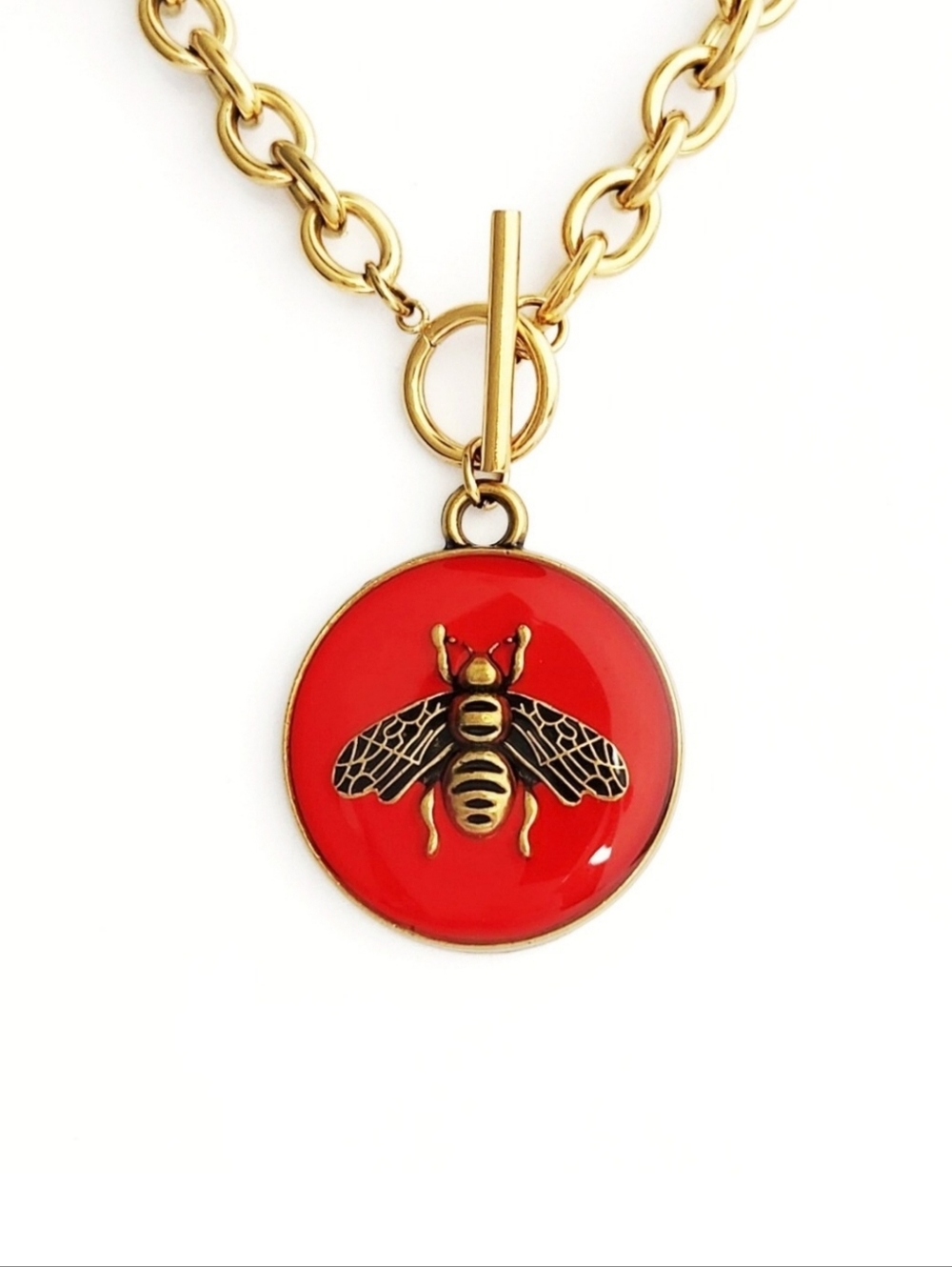Gucci - Repurposed Bee Charm Necklace - Picture 2 of 3